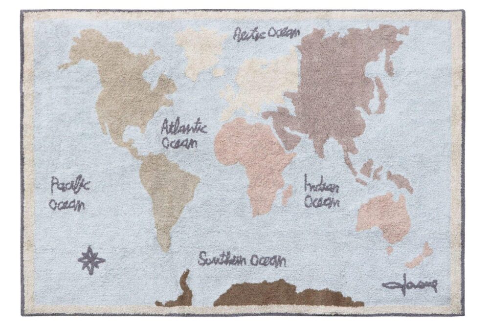 Teppich Lorena Canals Vintage Karte 140 x 200 cm