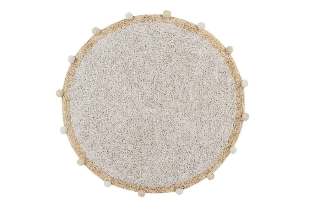 Teppich Bubbly Natural Honey Ø 120 cm