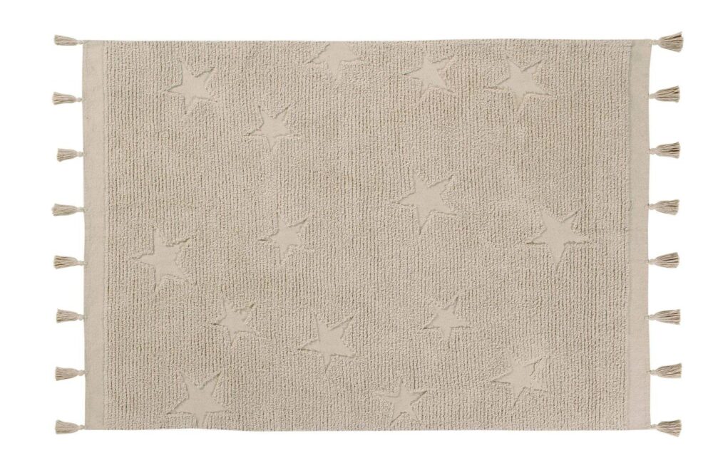 Teppich Lorena Canals Hippy Stars Natur 120 x 175 cm