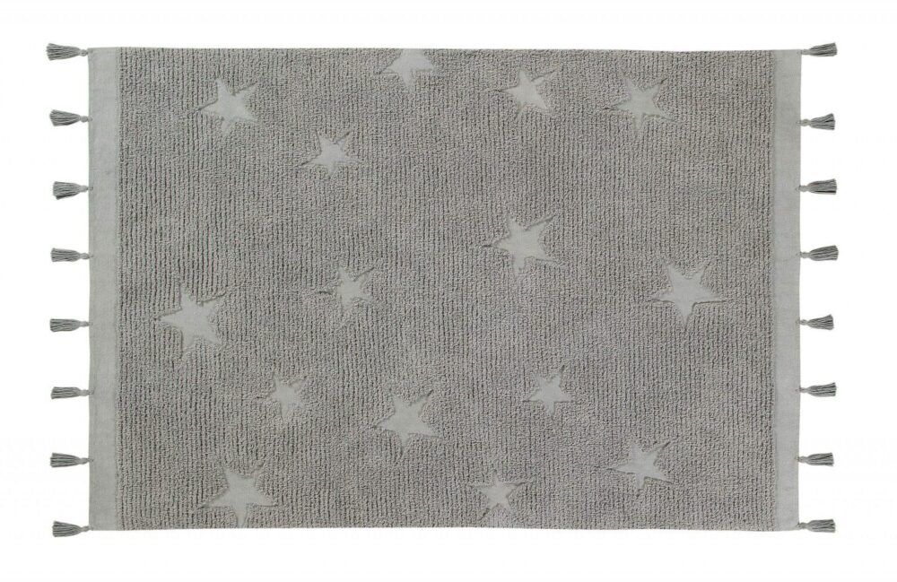Teppich Lorena Canals Hippy Stars Grau 120 x 175 cm