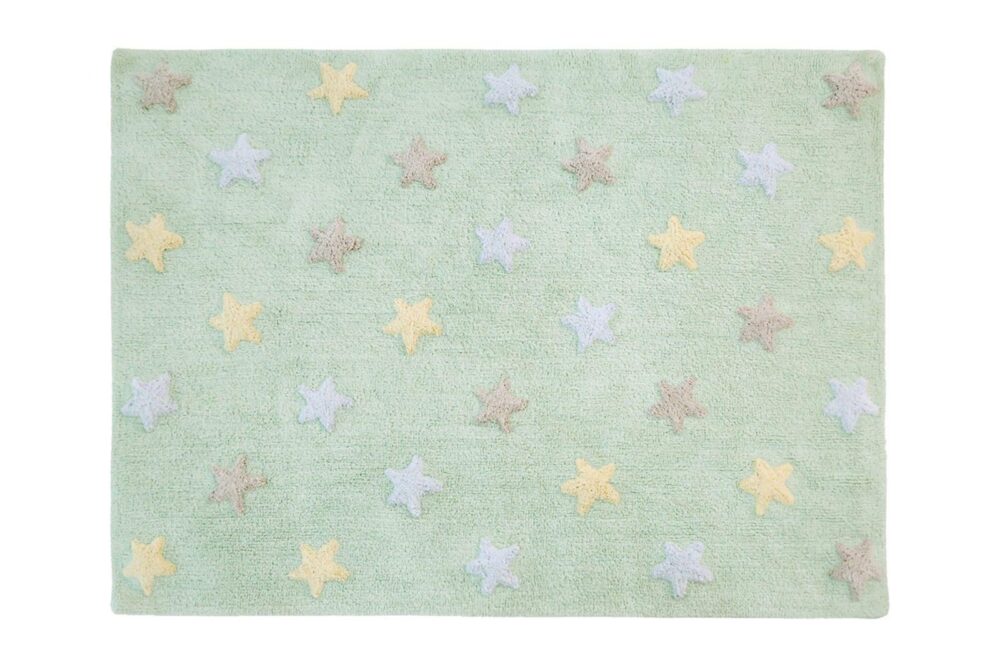 Teppich Lorena Canals Tricolor Star Soft/Mint 120 X 160