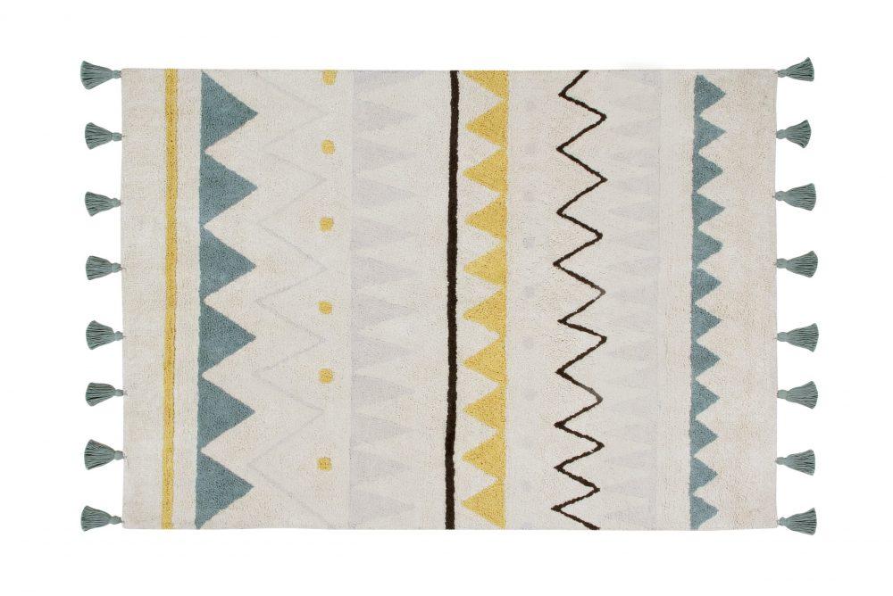 Teppich Lorena Canals Azteca Natural Vintage Blau 120*160