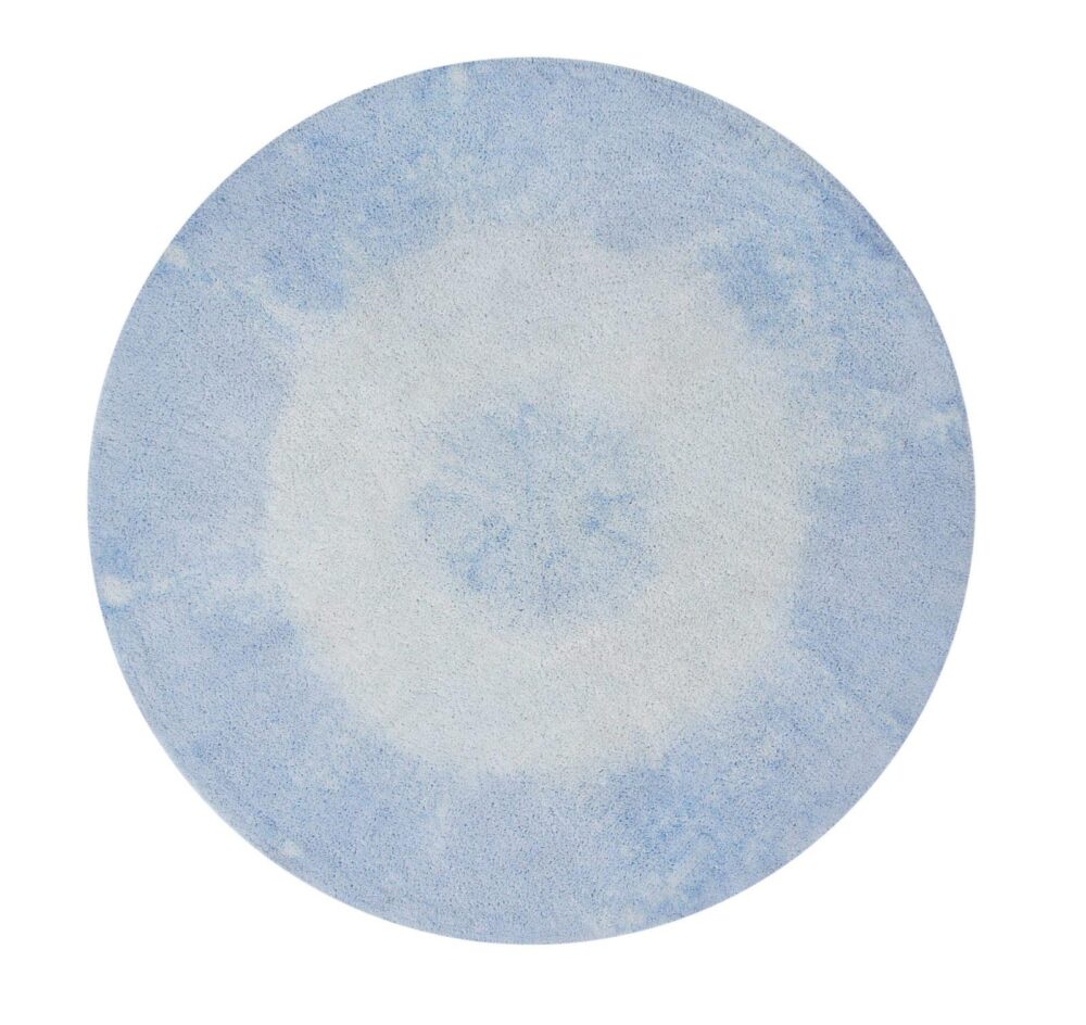 Teppich Tie-Dye Soft Blau Ø 150 Cm