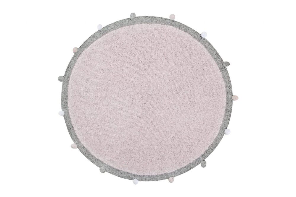Teppich Bubbly Soft Rosa Ø 120 Cm
