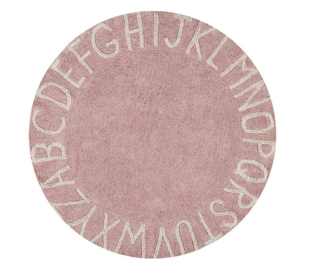 Teppich Lorena Canals Rund ABC Vintage Nude-Natur Ø150