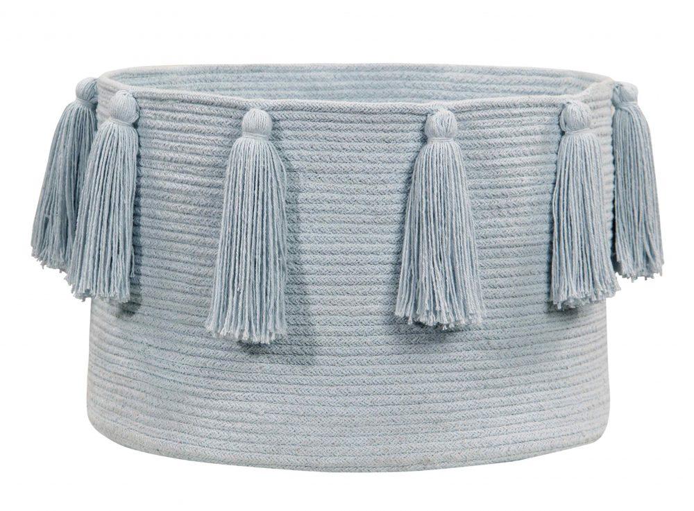 Korb Lorena Canals Quasten Soft Blue 30 x 45 x 45 cm