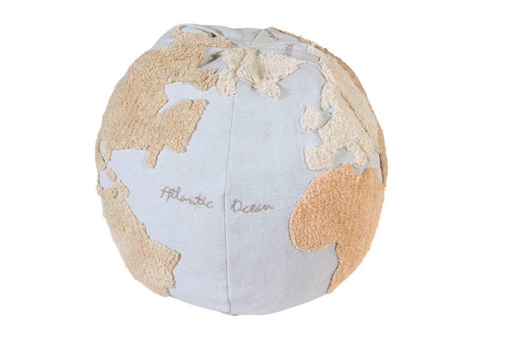 Pouf Weltkarte 45 x Ø 50 cm