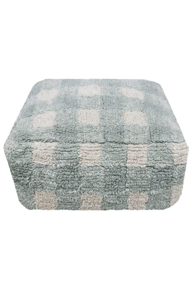 Hocker Lorena Canals Vichy Blau Salbei 20 x 20 x 40 cm