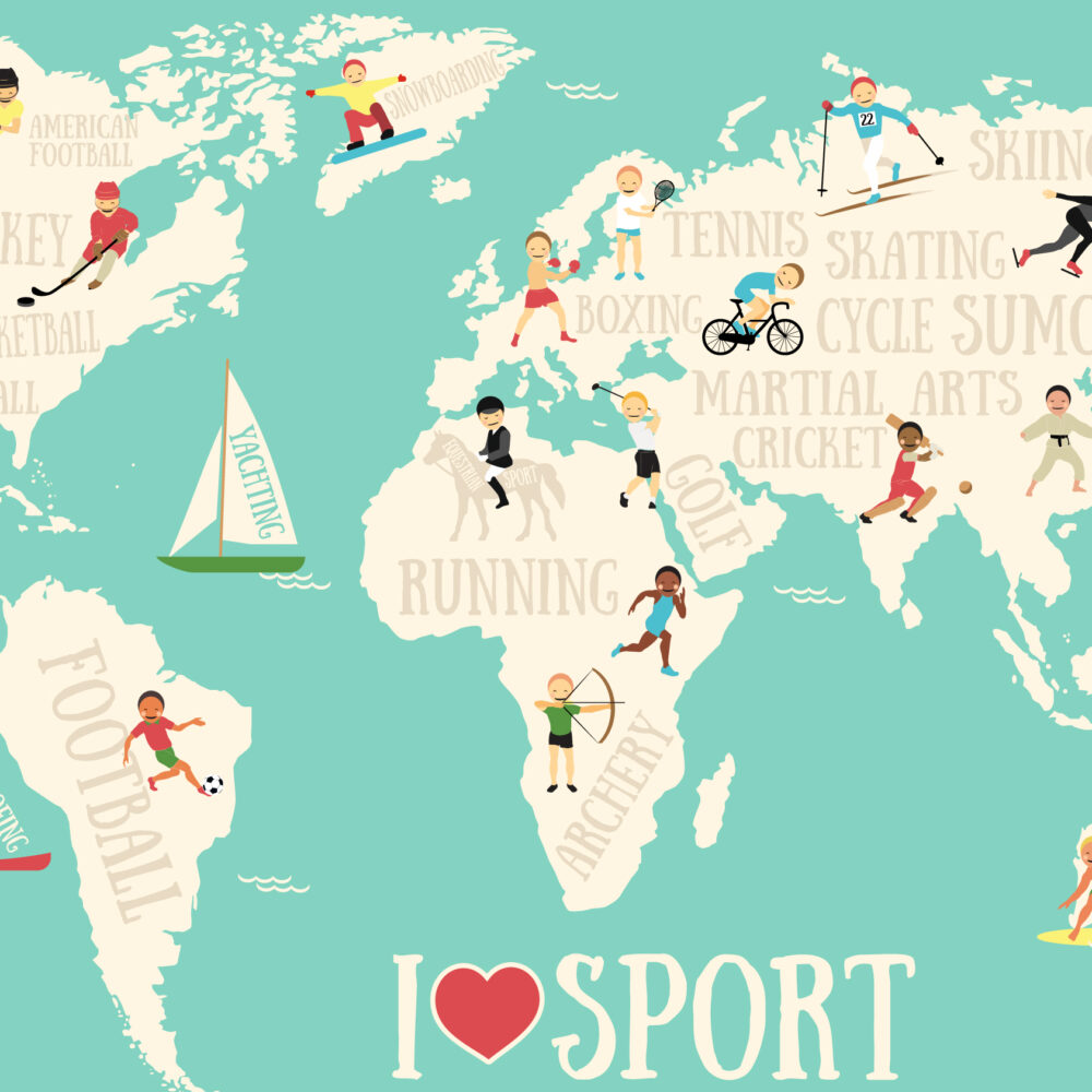 Karte "Ich liebe Sport"