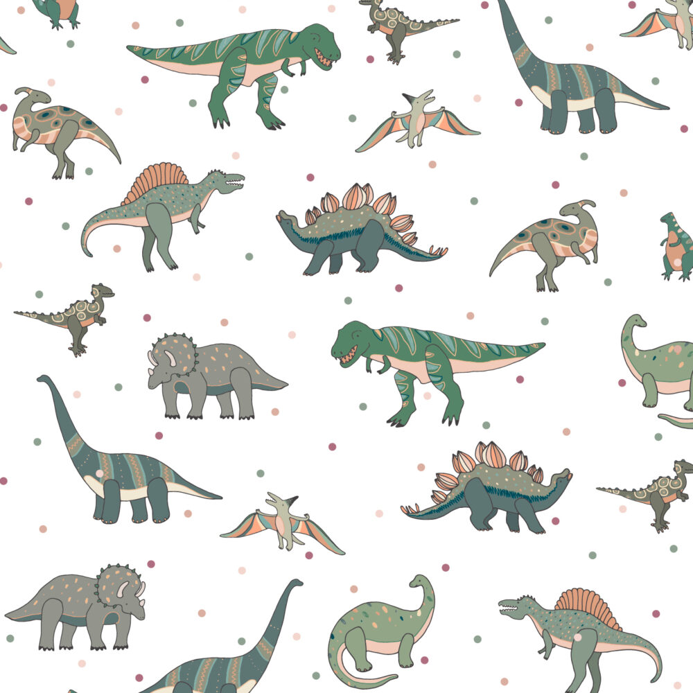 Dinosaurier mit Erbsen