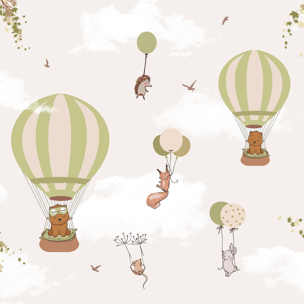 Bären auf Luftballons