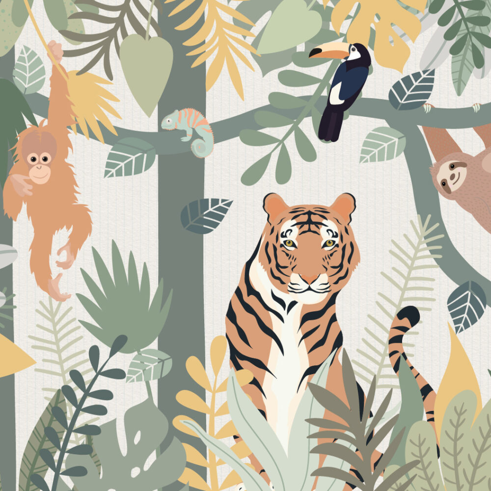 Kinderdschungel mit Tiger