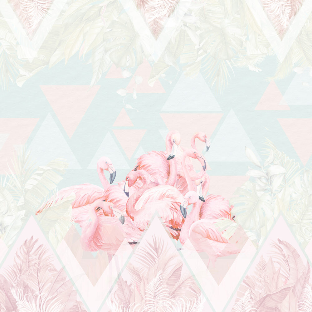 Flamingo in Pastellfarben