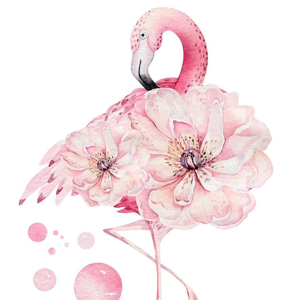 Der Flamingo ist eine Blume