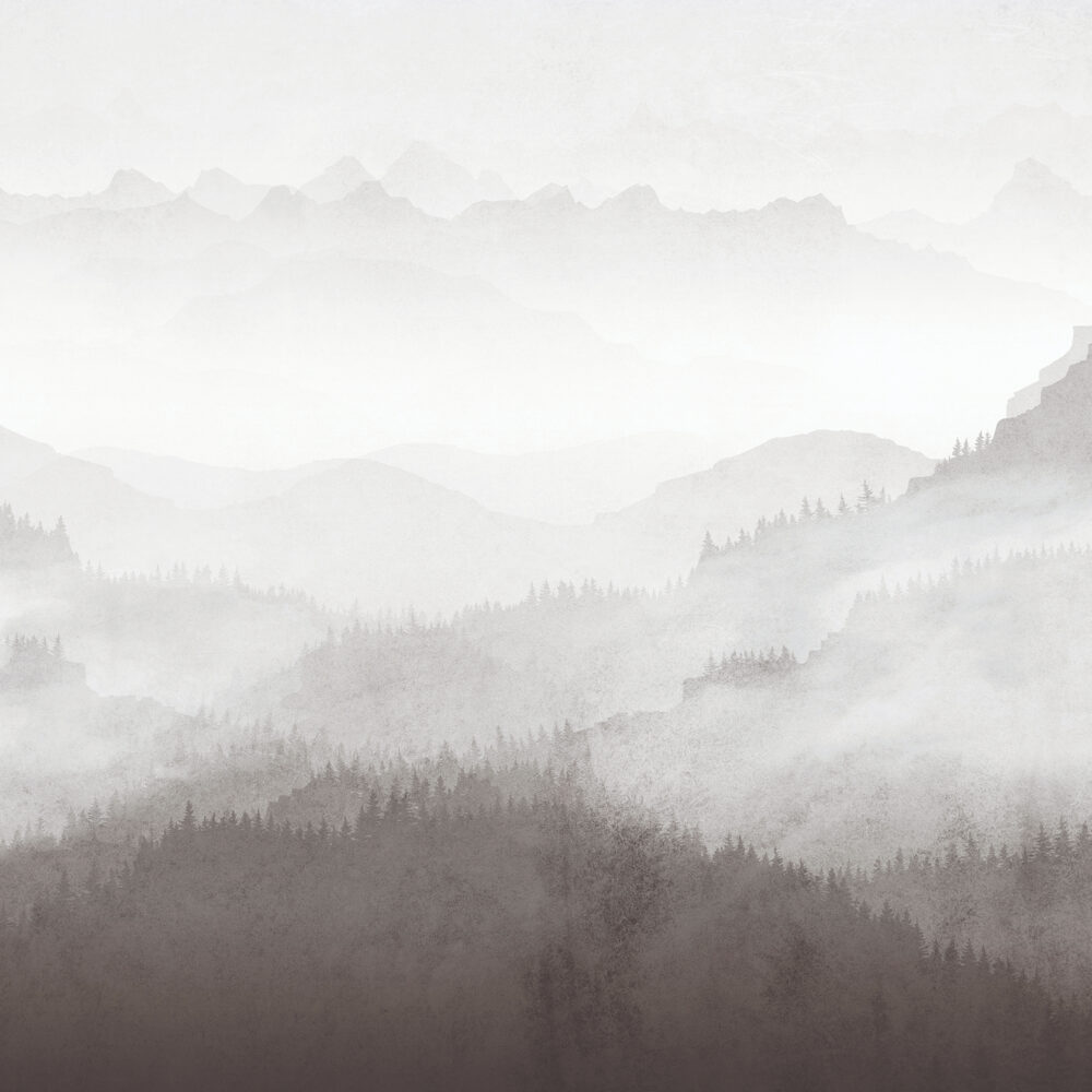 Berge im Nebel
